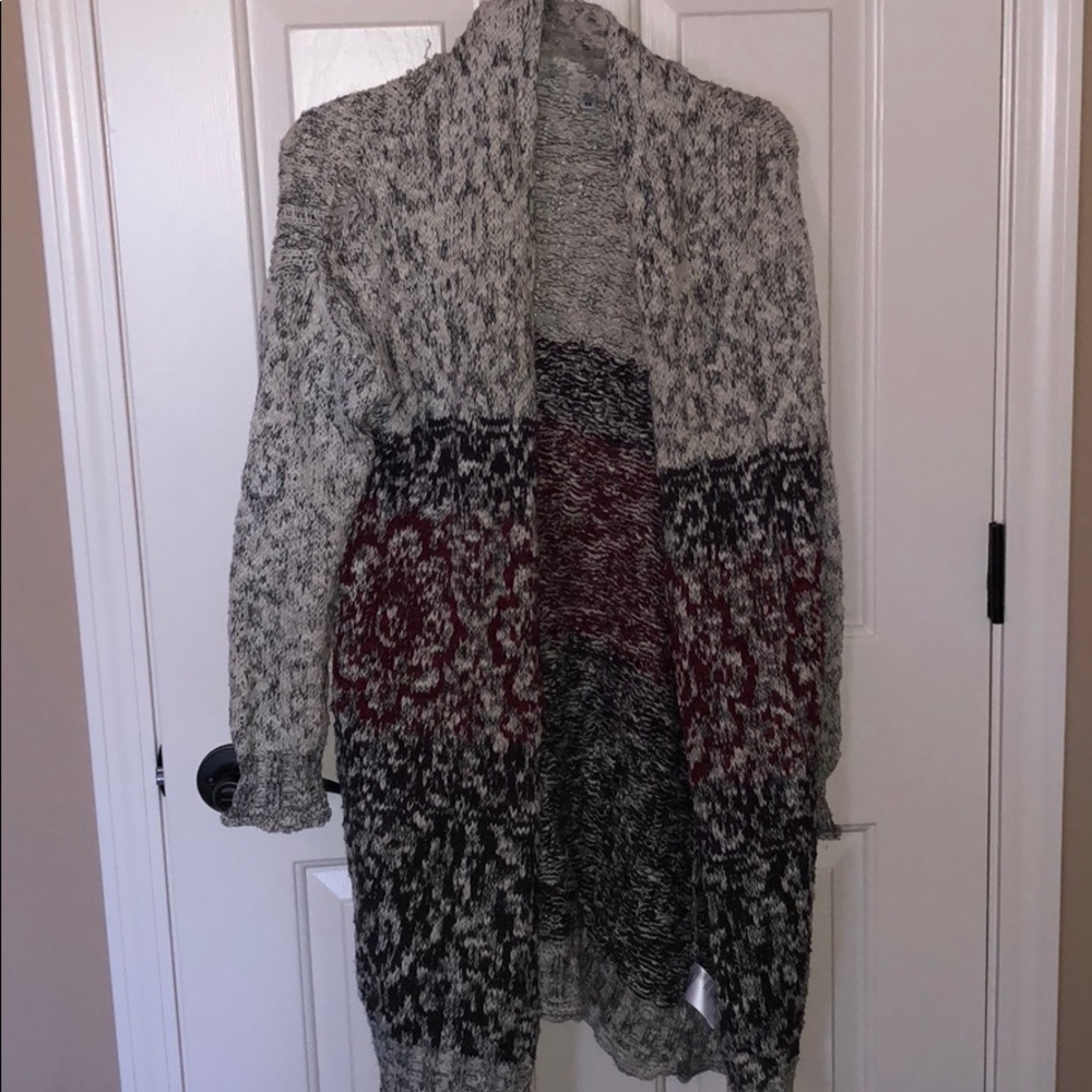 Urban Outfitters long color block cardigan size XS